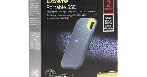 Sandisk External SSD 2TB E61 (With Type-C and USB 3.2) |