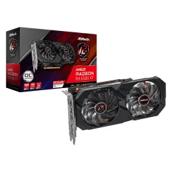 ASRock Graphic Card RX 6500 XT 4GB DDR6 Phantom Gaming OC Dual Fan