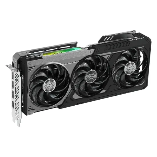 ASRock Graphic Card RX 9070 16GB DDR6 XT Steel Legend Dark Triple Fan