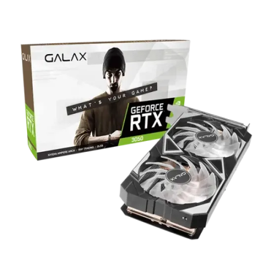 GALAX Nvidia Graphic Card RTX 3050 8GB DDR6 EX (1-Click OC Feature)