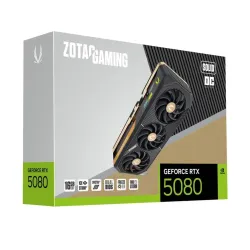 ZOTAC Nvidia Graphic Card RTX 5080 16GB DDR7 Gaming Solid Core OC Triple Fan