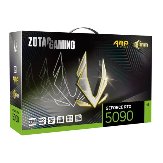 ZOTAC Nvidia Graphic Card RTX 5090 32GB DDR7 Gaming AMP Extreme Infinity Triple Fan