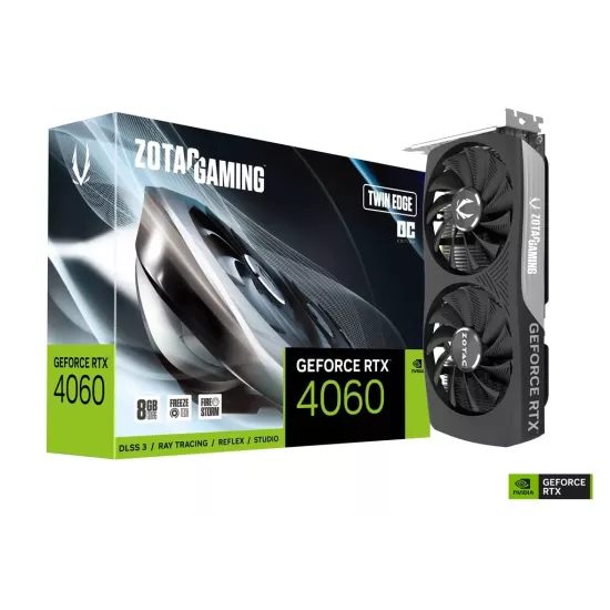 ZOTAC Nvidia Graphic Card RTX 4060 8GB DDR6 DUAL FAN