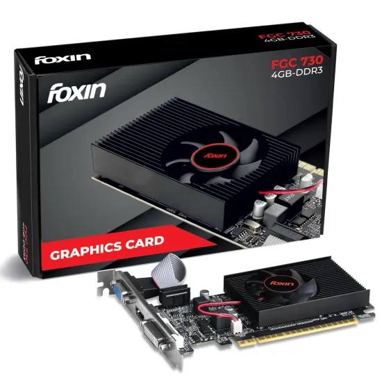 Foxin Nvidia Graphic Card GT730 4GB DDR3 with HDMI, DVI, VGA Port