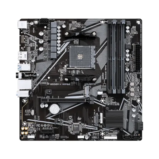Gigabyte Motherboard B550M K WIFI6E For AMD