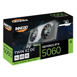 INNO3D Nvidia Graphic Card RTX 5060 8GB DDR7 Twin X2 OC Dual Fan