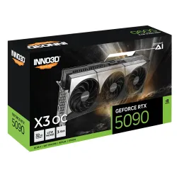 INNO3D Nvidia Graphic Card RTX 5090 32GB DDR7 X3 OC Triple Fan