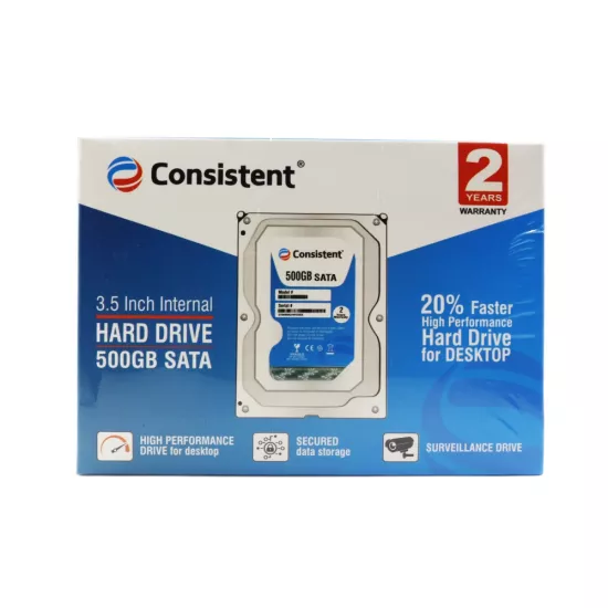 Consistent Pullout Internal Desktop Hard Disk Sata 500GB