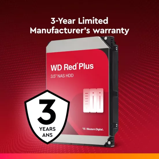 WD Red Plus 10TB 3.5 Inch NAS Internal Hard Drive