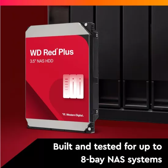 WD Red Plus 8TB 3.5 Inch NAS Internal Hard Drive