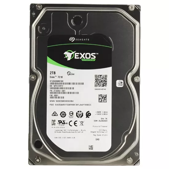 Seagate Exos 7E10 2TB Enterprise Data Center Hard Disk 3.5 Inch SATA