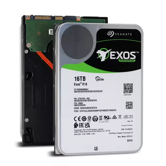 Seagate Exos X18 16TB Enterprise Data Center Hard Disk 3.5 Inch SATA