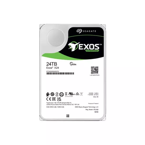 Seagate Exos X24 24TB Enterprise Data Center Hard Disk 3.5 Inch SATA