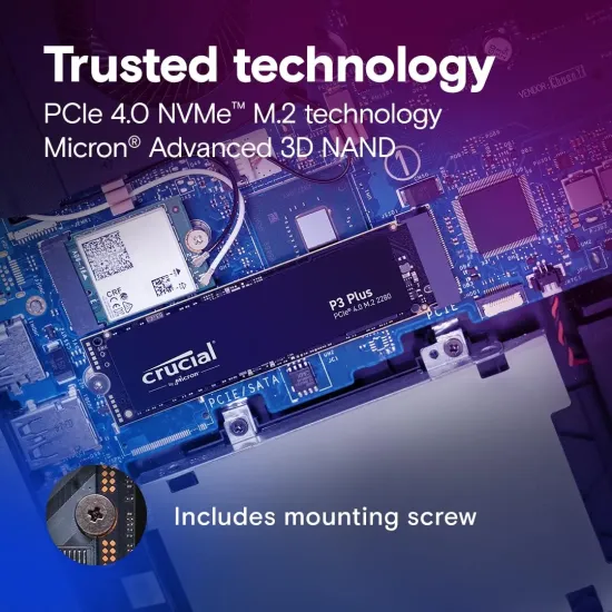 Crucial Internal SSD NVMe P3 Plus 2TB