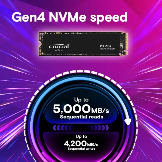 Crucial Internal SSD NVMe P3 Plus 2TB
