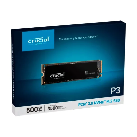 Crucial P3 500GB NVMe Internal SSD