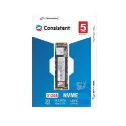 Consistent Internal SSD 512GB NVMe 2280