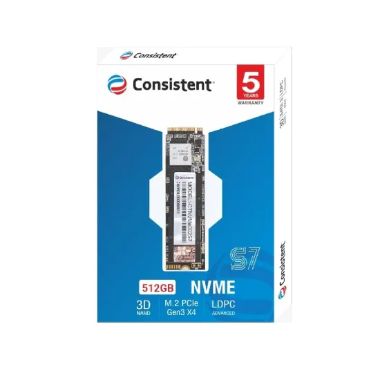 Consistent Internal SSD 512GB NVMe 2280