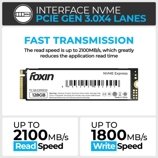 Foxin Internal SSD 128 GB Express NVMe