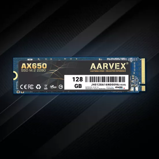 Aarvex Internal SSD NVMe 128GB (AX650)
