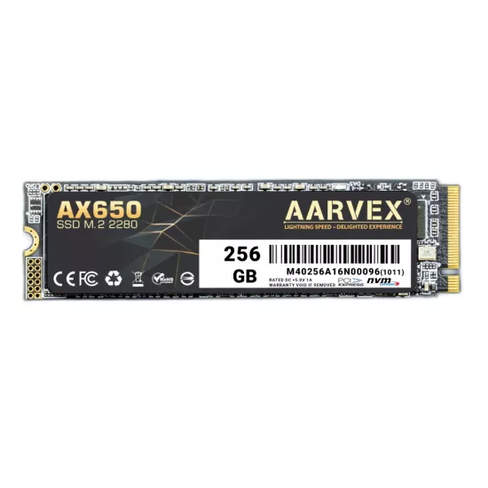 Aarvex AX650 256GB NVMe Internal SSD