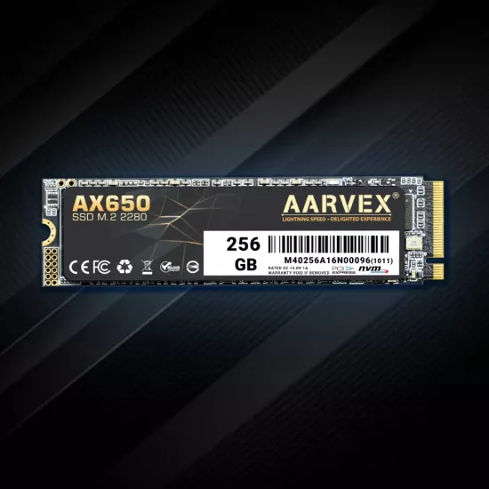 Aarvex AX650 256GB NVMe Internal SSD