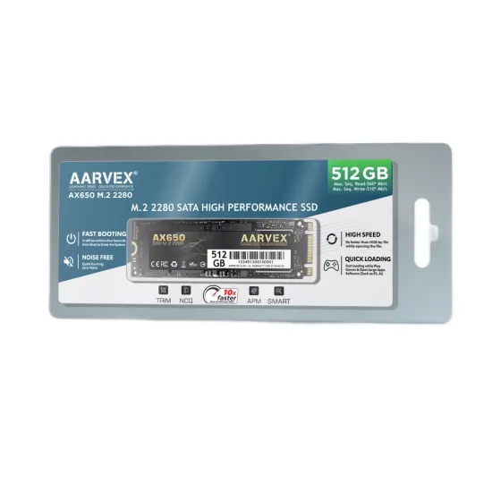 Aarvex AX650 512GB M.2 Internal SSD