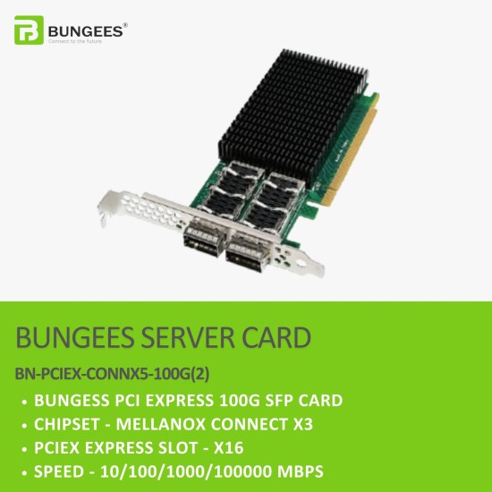 BUNGEES PCI EXPRESS X16 100G SFP CARD