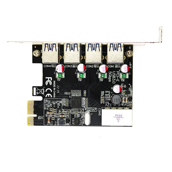 Bungees PCIe X1 To 4 Port USB 3.0 Expansion Card