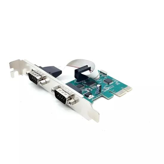 DI PCIe X1 To 2 Serial Port Card