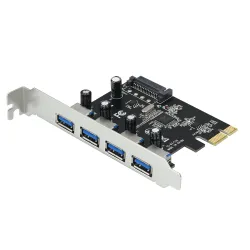 S-Tech PCI Express 4-Port USB 3.0 Expansion Card with SATA Power VL805