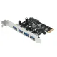 S-Tech PCI Express 4-Port USB 3.0 Expansion Card with SATA Power VL805