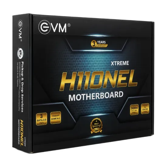 EVM Motherboard H110 DDR4 For Intel 6th | 7th 8th | 9th Gen With NVMe Slot