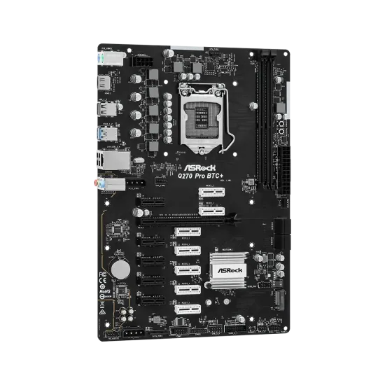 ASRock Motherboard Q270 Pro BTC+ Intel 6th | 7th | 8th | 9th Gen