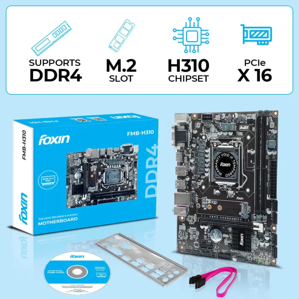 Foxin H310 DDR4 Motherboard For Intel 8th 9th Generation