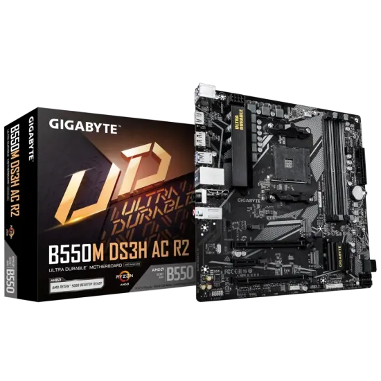 Gigabyte Motherboard B550M DS3H AC R2 DDR4 For AMD