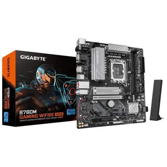 Gigabyte B760M GAMING WIFI6E GEN5 DDR5 For INTEL 14th | 13th | 12th Gen