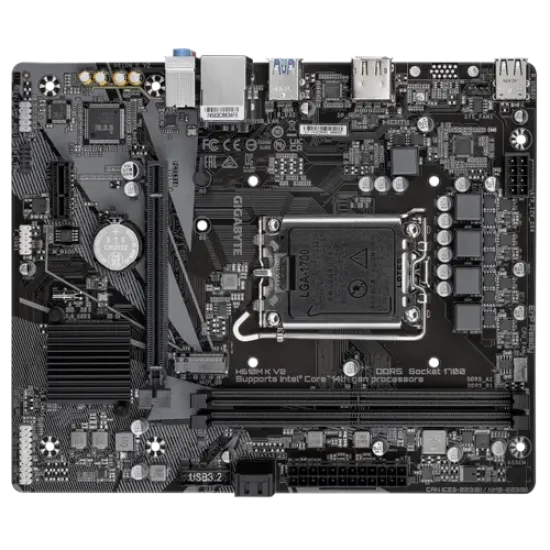 Gigabyte H610M K V2 DDR5 Motherboard For Intel 12th | 13th | 14th Gen