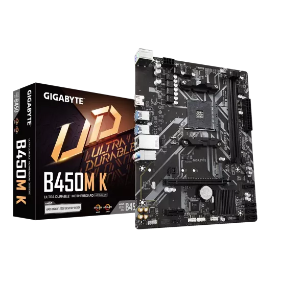 Gigabyte B450M K DDR4 Motherboard for AMD 1st | 2nd | 3rd | 4th Gen