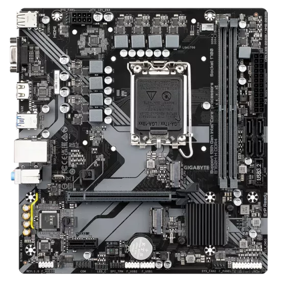 Gigabyte B760M H DDR4 Motherboard For Intel 12th | 13th | 14th Gen