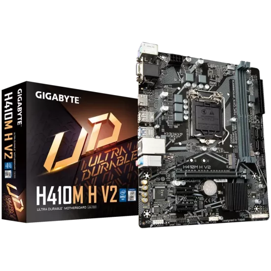 Gigabyte H410MH V2 DDR4 Motherboard For Intel 10th Gen
