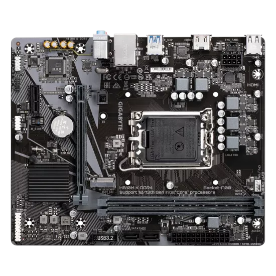Gigabyte H610M K DDR4 Motherboard For Intel 12th | 13th | 14th Gen