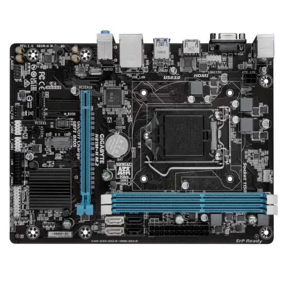 Gigabyte H81M H M.2 DDR3 Motherboard For Intel 4th Gen