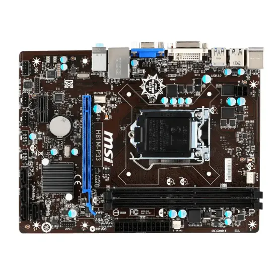 MSI Motherboard H81M-P33 DDR3 For Intel 4th Gen (Import)