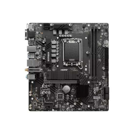 MSI B760M BOMBER WIFI DDR5 Motherboard For Intel 12th | 13th | 14th Gen