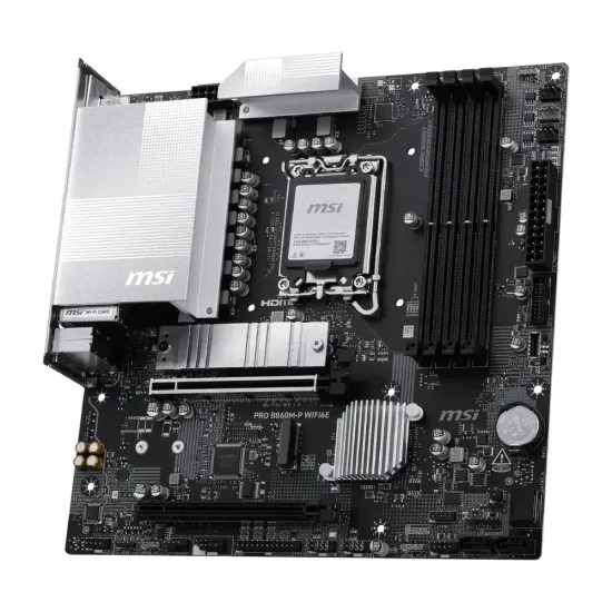 MSI Motherboard PRO B860M-P WIFI6E DDR5 For Ultra Processors