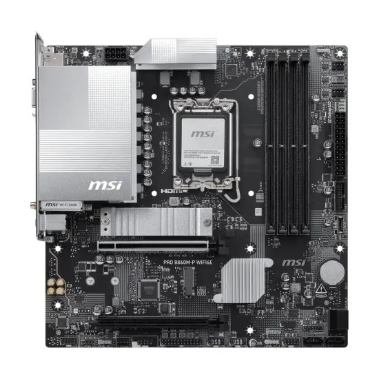 MSI Motherboard PRO B860M-P WIFI6E DDR5 For Ultra Processors