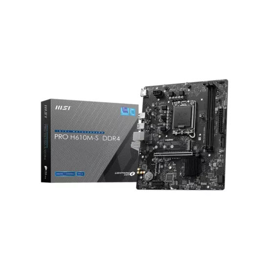 MSI PRO H610M-S DDR4 Motherboard For Intel 12th | 13th | 14th Gen