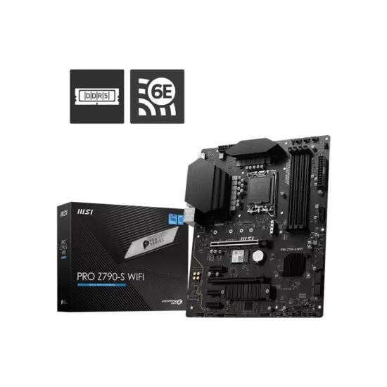 MSI PRO Z790-S WIFI DDR5 Motherboard For Intel 12th | 13th| 14th Gen