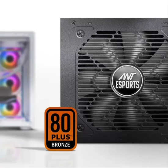 Ant Esports RX650 650w 80 Plus Bronze Gaming Desktop Power Supply
